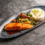 SALMON FILLET WITH STIR-FRIED VEGETABLES